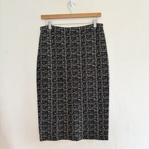 Theory Merino Stretch Wool Pull On Pencil Skirt Size M EUC